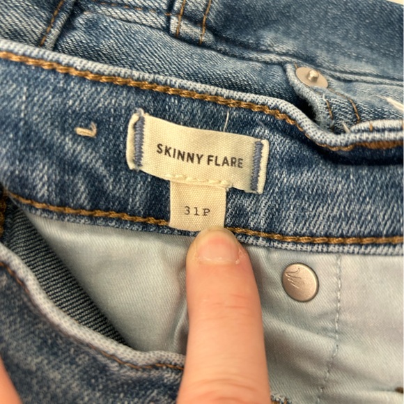 Madewell Skinny Flare Jeans High Rise Medium Wash Size 31P (27” Inseam) - Picture 6 of 6